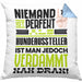 Hundeaussteller Geschenk Kissen mit Füllung 40x40 Lustige Geschenkidee für Hundeaussteller Geburtstag Niemand Ist Perfekt Aber Als Hundeaussteller Ist Man Nah Dran (Grau) Blau Trendation
