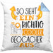 So Sieht Ein Richtig Cooler Geocacher Aus Geschenk Kissen mit Füllung 40x40 Lustiger Spruch Geschenkidee (Grau) Blau Trendation