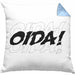 Oida Kissen mit Füllung 40x40 Geschenk Bayern Bayrisch Dialekt (Grau) Blau Trendation