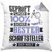 Schriftsteller Geschenk Lustiger Spruch für Schriftsteller Geschenkidee Bester Schriftsteller Der WeltKissen mit Füllung 40x40 (Grau) Grau Trendation