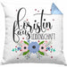 Floristin Aus Leidenschaft Kissen mit Füllung 40x40 Geschenk Blumen Floristin Geschenkidee (Grau) Blau Trendation