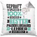 Paddelboard-Lehrer Geschenk Lustiger Spruch für Paddelboard-Lehrer Geschenkidee Bester Paddelboard-Lehrer Der WeltKissen mit Füllung 40x40 (Grau) Grau Trendation
