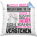 Musikveranstalter Geschenk Kissen mit Füllung 40x40 Lustige Geschenkdiee für einen Musikveranstalter Geburtstag Ich Bin Musikveranstalter Ich Kann Es Dir Erklären Aber Nicht Für Dich Verstehen (Grau) Blau Trendation