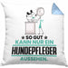 Hundepfleger Geschenk Kissen mit Füllung 40x40 So Gut Kann Nur Ein Hundepfleger Aussehen Geschenkidee (Grau) Blau Trendation
