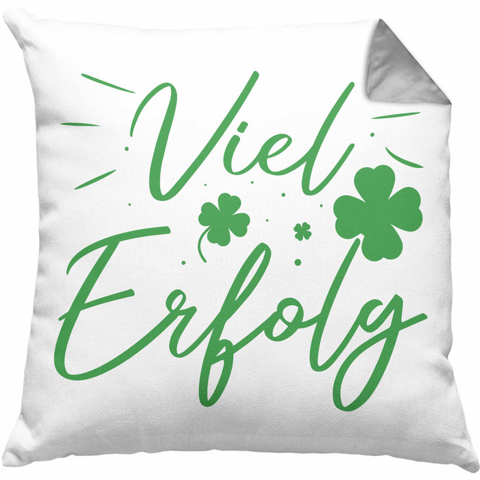 Viel Erfolg Kissen mit Füllung 40x40 Geschenk Geschenkidee Du Schaffst Das (Grau) Grau Trendation