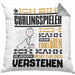Curlingspieler Geschenk Kaffee-Kissen mit Füllung 40x40 Geschenkidee für Curlingspieler Ich Bin Curlingspieler Ich Kann Es Dir Erklären Jedoch Nicht Für Dich Verstehen Spruch Lustig (Grau) Grau Trendation