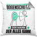 Bogenschütze Kissen mit Füllung 40x40 Geschenk für Bogenschütze Der Mann Der Alles Kann Geschenkidee zum Geburtstag (Grau) Grau Trendation