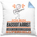Bassgitarrist Geschenk Kissen mit Füllung 40x40 Ich Bin Bassgitarrist Aber Sag Doch Einfach Superheld Lustige Geschenkdiee für Bassgitarrist (Grau) Blau Trendation