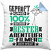 Abenteuerfilmer Geschenk Lustiger Spruch für Abenteuerfilmer Geschenkidee Bester Abenteuerfilmer Der WeltKissen mit Füllung 40x40 (Grau) Blau Trendation