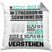 Synchronschwimmerin Geschenk Kaffee-Kissen mit Füllung 40x40 Geschenkidee für Synchronschwimmerin Ich Bin Synchronschwimmerin Ich Kann Es Dir Erklären Jedoch Nicht Für Dich Verstehen Spruch Lustig (Grau) Grau Trendation