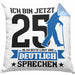Kissen mit Füllung 40x40 Geschenk zum 25. Geburtstag Lustiger Spruch Geschenkidee Männer Frauen (Grau) Blau Trendation