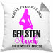 Meine Frau Hat Den Geilsten Arsch Der Welt Mich Kissen mit Füllung 40x40 Geschenkidee (Grau) Grau Trendation