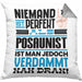 Posaunist Geschenk Kissen mit Füllung 40x40 Lustige Geschenkidee für Posaunist Geburtstag Niemand Ist Perfekt Aber Als Posaunist Ist Man Nah Dran (Grau) Grau Trendation