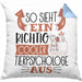 Tierpsychologe Kissen mit Füllung 40x40 So Sieht Ein Richtig Cooler Tierpsychologe Aus Geschenk Lustiger Spruch Geschenkidee (Grau) Blau Trendation