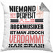 Rockmusiker Geschenk Kissen mit Füllung 40x40 Lustige Geschenkidee für Rockmusiker Geburtstag Niemand Ist Perfekt Aber Als Rockmusiker Ist Man Nah Dran (Grau) Grau Trendation