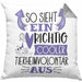Tierheimvolontär Kissen mit Füllung 40x40 So Sieht Ein Richtig Cooler Tierheimvolontär Aus Geschenk Lustiger Spruch Geschenkidee (Grau) Grau Trendation