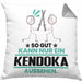 Kendoka Geschenk Kissen mit Füllung 40x40 So Gut Kann Nur Ein Kendoka Aussehen Geschenkidee (Grau) Grau Trendation