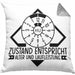 KFZ Mechaniker Kissen mit Füllung 40x40 Geschenk Spruch Männer KFZ Mechatroniker Geschenkidee Werkstatt Zustand Entispricht Alter Und Laufleistung (Grau) Grau Trendation