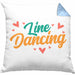 Lustige Line Dance Kissen mit Füllung 40x40 - Tolles Geschenk für Line Dance Enthusiasten "Line Dancing" (Grau) Blau Trendation