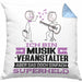 Musikveranstalter Geschenk Kissen mit Füllung 40x40 Ich Bin Musikveranstalter Aber Sag Doch Einfach Superheld Lustige Geschenkdiee für Musikveranstalter (Grau) Blau Trendation