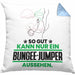 Bungee-Jumper Geschenk Kissen mit Füllung 40x40 So Gut Kann Nur Ein Bungee-Jumper Aussehen Geschenkidee (Grau) Blau Trendation