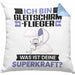 Gleitschirmflieger Kissen mit Füllung 40x40 Geschenk für Gleitschirmflieger Geburtstag Lustiger Spruch Was Ist Deine Superkraft (Grau) Blau Trendation