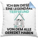Tierfreund Geschenk Kissen mit Füllung 40x40 Lustige Geschenkidee Geburtstag für Tierfreund Ich Bin Dieser Legendäre Tierfreund Von Dem Alle Geredet Haben (Grau) Blau Trendation