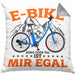 Lustige Kissen mit Füllung 40x40 E-Bike Fans Geschenk E-Bike Sprüche Geschenkidee (Grau) Grau Trendation