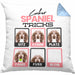 Cocker Spaniel Besitzer Kissen mit Füllung 40x40 Geschenk Lustiger Spruch Geschenkidee Cocker Spaniel Tricks Bleib (Grau) Blau Trendation