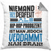 Hip-Hop-Produzent Geschenk Kissen mit Füllung 40x40 Lustige Geschenkidee für Hip-Hop-Produzent Geburtstag Niemand Ist Perfekt Aber Als Hip-Hop-Produzent Ist Man Nah Dran (Grau) Grau Trendation