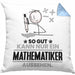 Mathematiker Geschenk Kissen mit Füllung 40x40 So Gut Kann Nur Ein Mathematiker Aussehen Geschenkidee (Grau) Blau Trendation