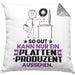 Plattenproduzent Geschenk Kissen mit Füllung 40x40 So Gut Kann Nur Ein Plattenproduzent Aussehen Geschenkidee (Grau) Grau Trendation