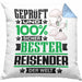 Reisender Geschenk Lustiger Spruch für Reisender Geschenkidee Bester Reisender Der WeltKissen mit Füllung 40x40 (Grau) Blau Trendation