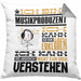 Musikproduzent Geschenk Kaffee-Kissen mit Füllung 40x40 Geschenkidee für Musikproduzent Ich Bin Musikproduzent Ich Kann Es Dir Erklären Jedoch Nicht Für Dich Verstehen Spruch Lustig (Grau) Grau Trendation