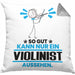 Violinist Geschenk Kissen mit Füllung 40x40 So Gut Kann Nur Ein Violinist Aussehen Geschenkidee (Grau) Grau Trendation