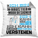 Haustier-Modedesigner Geschenk Kaffee-Kissen mit Füllung 40x40 Geschenkidee für Haustier-Modedesigner Ich Bin Haustier-Modedesigner Ich Kann Es Dir Erklären Jedoch Nicht Für Dich Verstehen Spruch Lustig (Grau) Grau Trendation