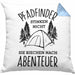 Pfadfinder Kissen mit Füllung 40x40 Geschenk Lustige Geschenkidee Für Pfadfinder Stinken Nicht Sie Riechen Nach Abenteuer (Grau) Blau Trendation