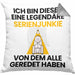 Serienjunkie Geschenk Kissen mit Füllung 40x40 Lustige Geschenkidee Geburtstag für Serienjunkie Ich Bin Dieser Legendäre Serienjunkie Von Dem Alle Geredet Haben (Grau) Grau Trendation