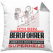 Bergführer Geschenk Kissen mit Füllung 40x40 Ich Bin Bergführer Aber Sag Doch Einfach Superheld Lustige Geschenkdiee für Bergführer (Grau) Grau Trendation