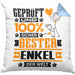 Enkel Geschenk Lustiger Spruch für Enkel Geschenkidee Bester Enkel Der WeltKissen mit Füllung 40x40 (Grau) Blau Trendation