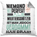 Wildtierschützer Geschenk Kissen mit Füllung 40x40 Lustige Geschenkidee für Wildtierschützer Geburtstag Niemand Ist Perfekt Aber Als Wildtierschützer Ist Man Nah Dran (Grau) Grau Trendation