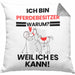 Pferdebesitzer Geschenk Kissen mit Füllung 40x40 Lustiger Spruch Ich Bin Pferdebesitzer Warum Weil Ich Es Kann Geschenkidee Bester Pferdebesitzer Geburtstag (Grau) Grau Trendation