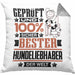 Hundeliebhaber Geschenk Lustiger Spruch für Hundeliebhaber Geschenkidee Bester Hundeliebhaber Der WeltKissen mit Füllung 40x40 (Grau) Grau Trendation
