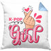 K-Pop Girl Kissen mit Füllung 40x40 Geschenkidee für K-Pop Fans Asiatische Musik (Grau) Blau Trendation