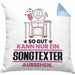 Songtexter Geschenk Kissen mit Füllung 40x40 So Gut Kann Nur Ein Songtexter Aussehen Geschenkidee (Grau) Blau Trendation
