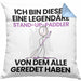 Stand-Up-Paddler Geschenk Kissen mit Füllung 40x40 Lustige Geschenkidee Geburtstag für Stand-Up-Paddler Ich Bin Dieser Legendäre Stand-Up-Paddler Von Dem Alle Geredet Haben (Grau) Blau Trendation