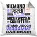 Musikwissenschaftler Geschenk Kissen mit Füllung 40x40 Lustige Geschenkidee für Musikwissenschaftler Geburtstag Niemand Ist Perfekt Aber Als Musikwissenschaftler Ist Man Nah Dran (Grau) Grau Trendation