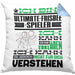 Ultimate-Frisbee-Spieler Geschenk Kaffee-Kissen mit Füllung 40x40 Geschenkidee für Ultimate-Frisbee-Spieler Ich Bin Ultimate-Frisbee-Spieler Ich Kann Es Dir Erklären Jedoch Nicht Für Dich Verstehen Spruch Lustig (Grau) Blau Trendation