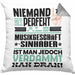 Musikgeschäftsinhaber Geschenk Kissen mit Füllung 40x40 Lustige Geschenkidee für Musikgeschäftsinhaber Geburtstag Niemand Ist Perfekt Aber Als Musikgeschäftsinhaber Ist Man Nah Dran (Grau) Grau Trendation