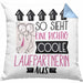 Laufpartnerin Geschenk Kissen mit Füllung 40x40 Lustig Geschenkidee für Laufpartnerin Geburtstag So Sieht Eine Richtig Coole Laufpartnerin Aus Frauen Spruch (Grau) Blau Trendation